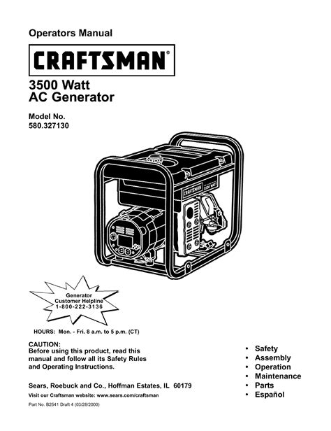 craftsman generator wiring diagram 